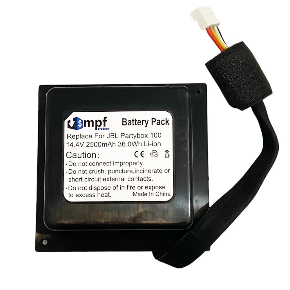 2600mAh SUN-INTE-260 Replacement Battery for JBL Partybox 100 High Power Portable Wireless Bluetooth Party Speaker