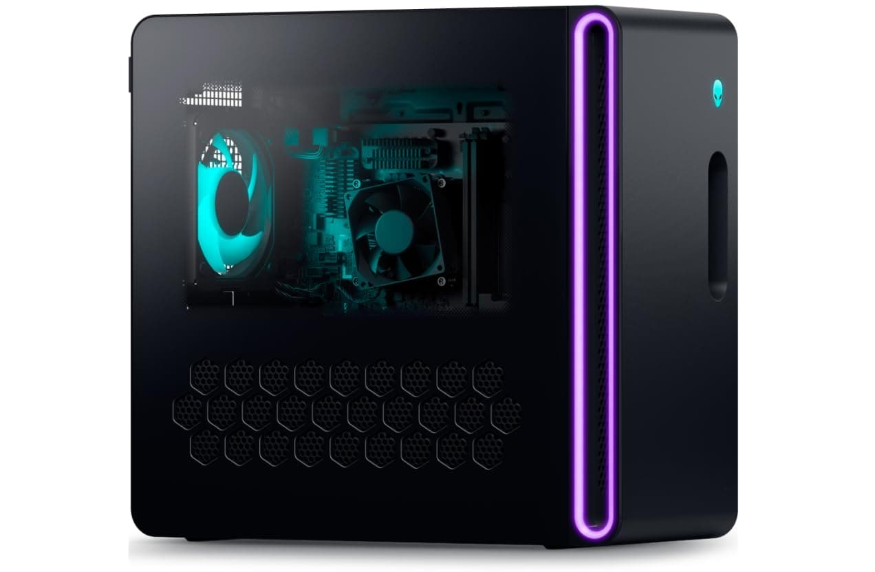 NewestDell Alien.Ware Aurora R16 Gaming Desktop - Intel Core Ultra 9 Processor 285, 64GB DDR5 5200 MT/s, 2 TB SSD, GeForce RTX 5080 16GB GDDR7 AI Performance, 1000W PSU Clear Side Panel, Windows 11