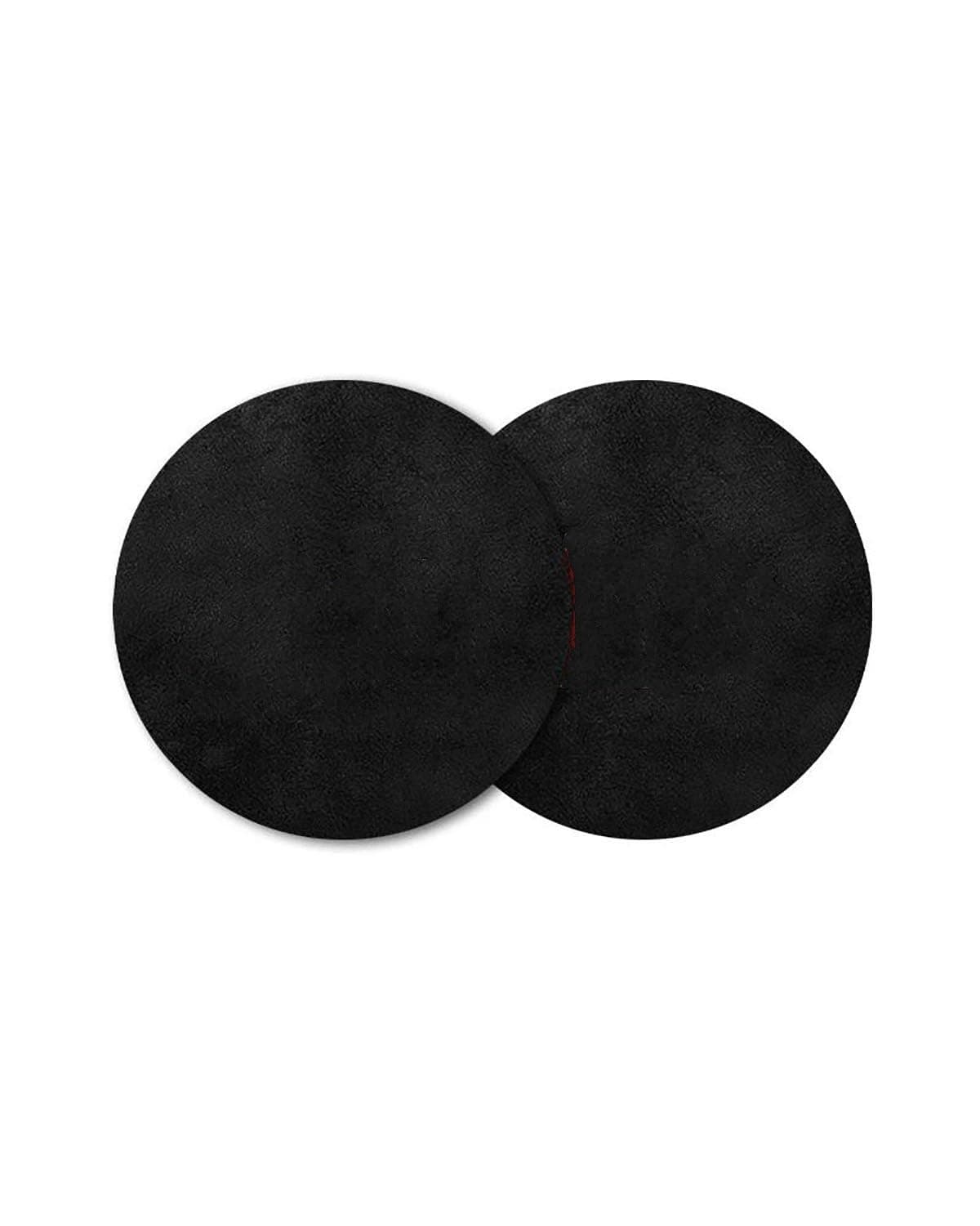Car Coasters 2pcs Car Coaster For JAC For Vapour For Refine For J3 J2 S5 For A5 J5 J6 J4 Vapour S2 T8 Water Cup Mat Anti-Slip Pad Car Cup Holder Coaster(Black-2PCS)