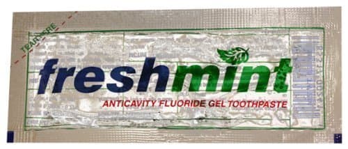 Freshmint Single Use Clear Gel Toothpaste Packets (50 Pack)