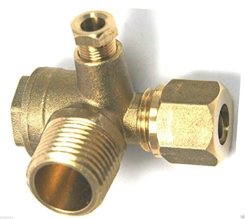 40400 W/CS CHECK VALVE CENTRAL PNEUMATIC 40400 AIR COMPRESSOR BRASS CV