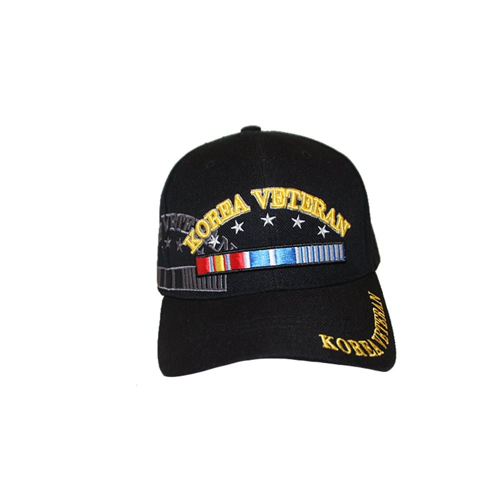 Black Embroidered US Military Korea Veterans Hat