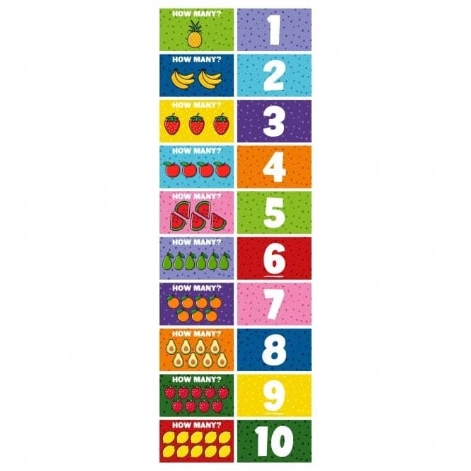 MagFlex® Fruit & Number Matching Game with Printed Magnets for Children, Kids, Toddlers, Boys and Girls