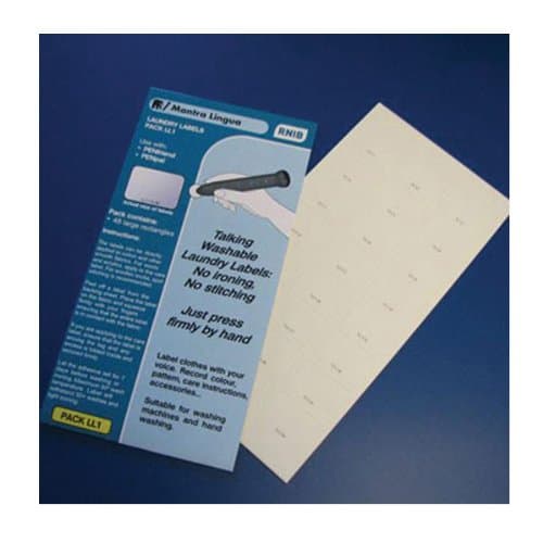 RNIBPenFriend Audio Laundry Labels-Pack 1- 48-pk