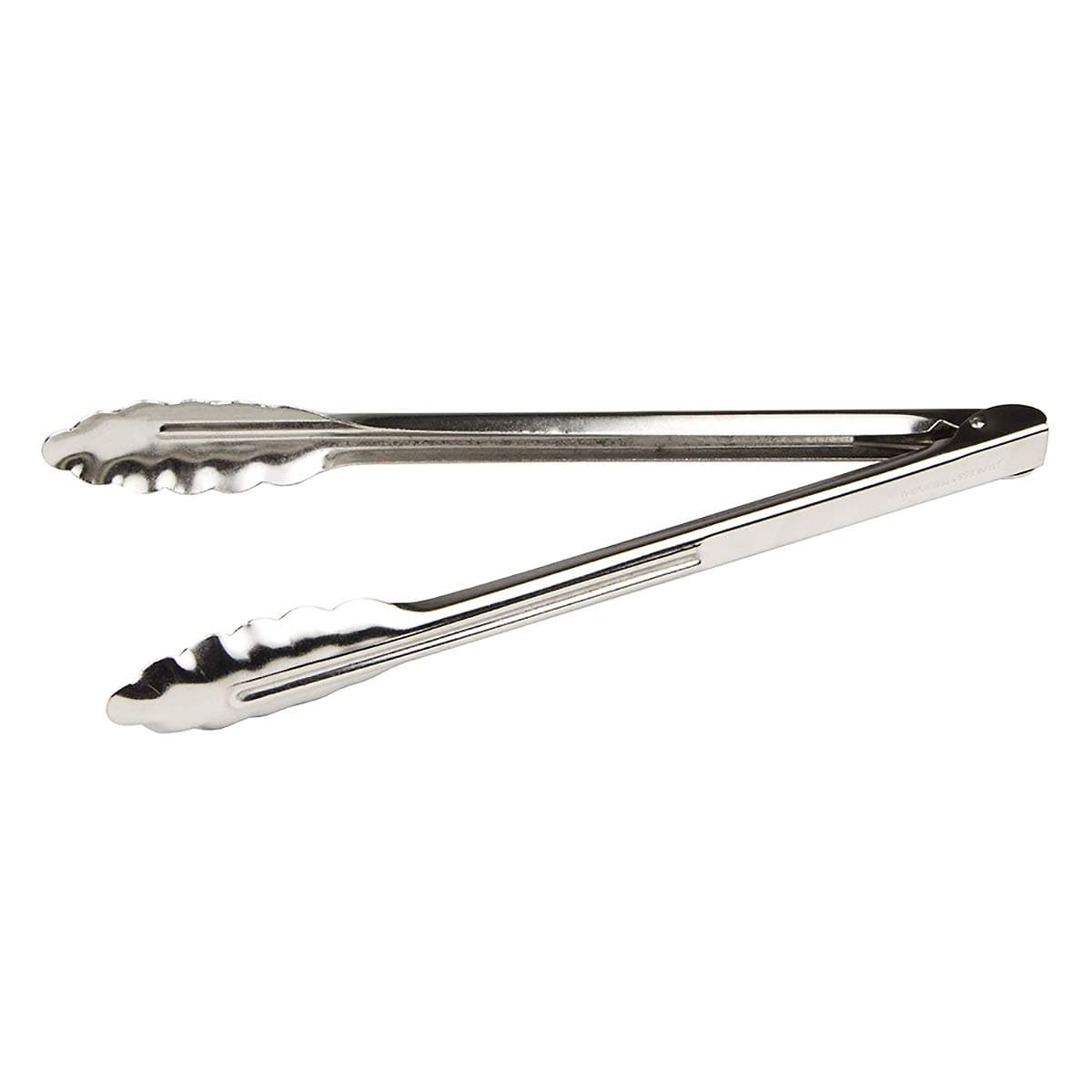 ST-12XH/CS 12" Coiled Extray Heavy Duty Spring Tongs, 200 Series Stainless Steel, Silver