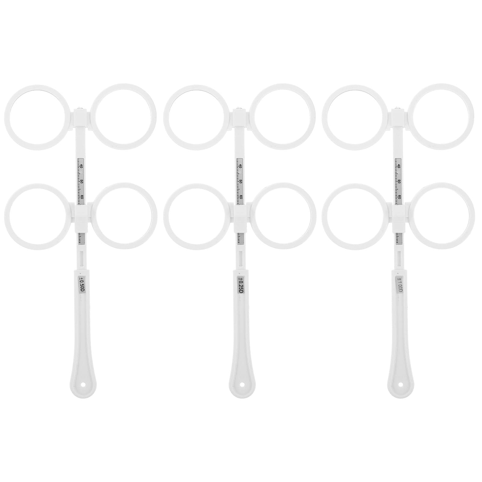 VILLCASE Diopter Optical Flipper 3PCS Optical Flipper, ±25° ±0. 5° ±100° Adjustable Flips Trial Lens Optical Trial Lens Flipper Optometry Tool for Near Amblyopia Test Phthalmic Tools