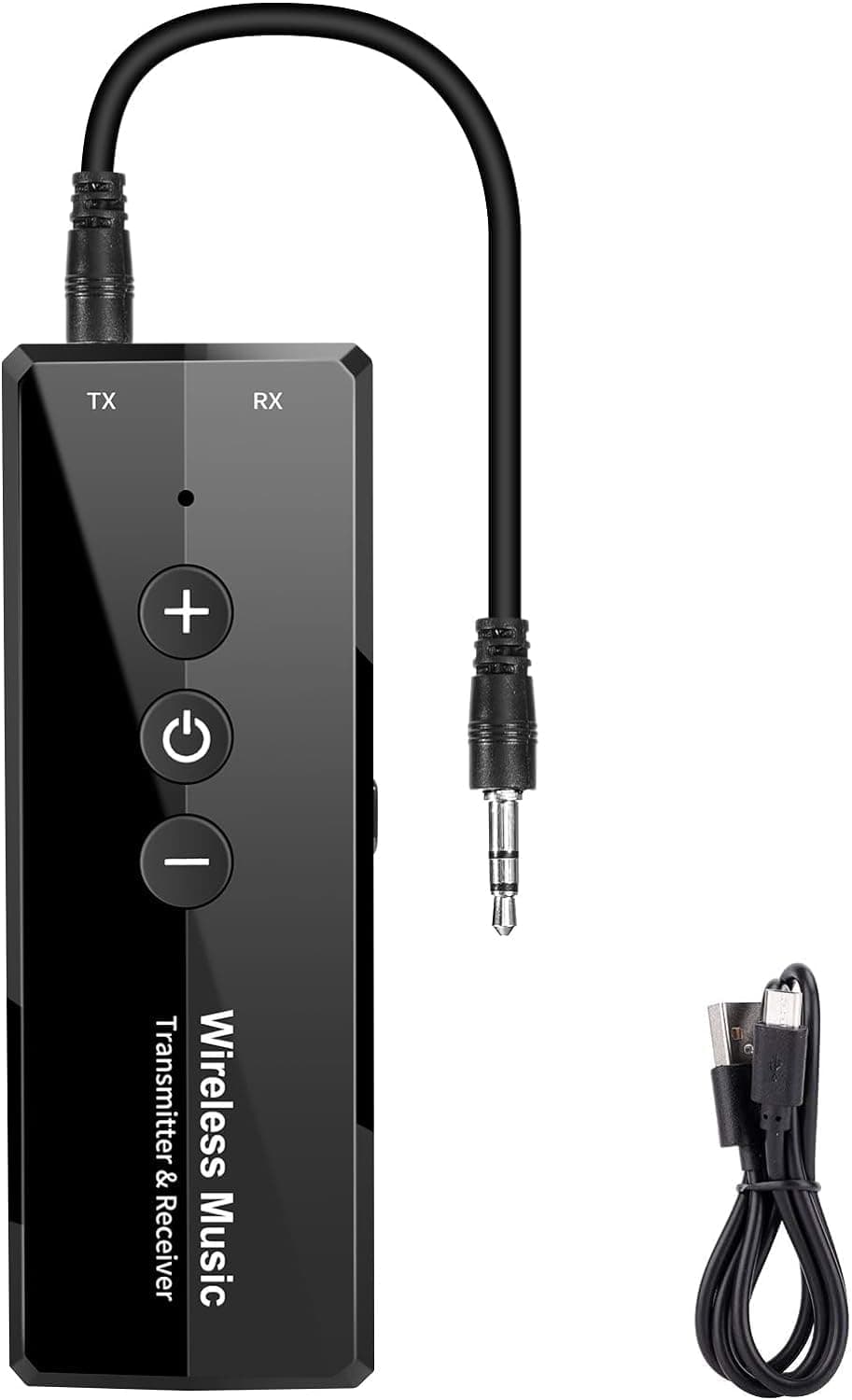 Bluetooth 5.3 Transmitter 3-in-1, Portable Wireless Transceiver Adapter, Rechargeable for TV, Audio Receiver for Car System
