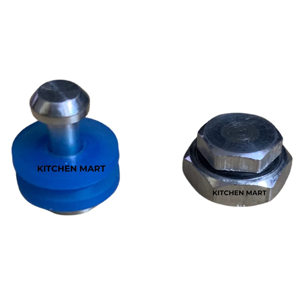 Kitchen Mart Replacement safety valve compatible with Prestige Pressure cooker/Mini Safety plug with visual pressure indicator (Deluxe Aluminum Cookers (Blue))
