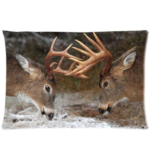 Custom Deer Pillowcase Standard Size 20x30 Cotton Pillow Case P718