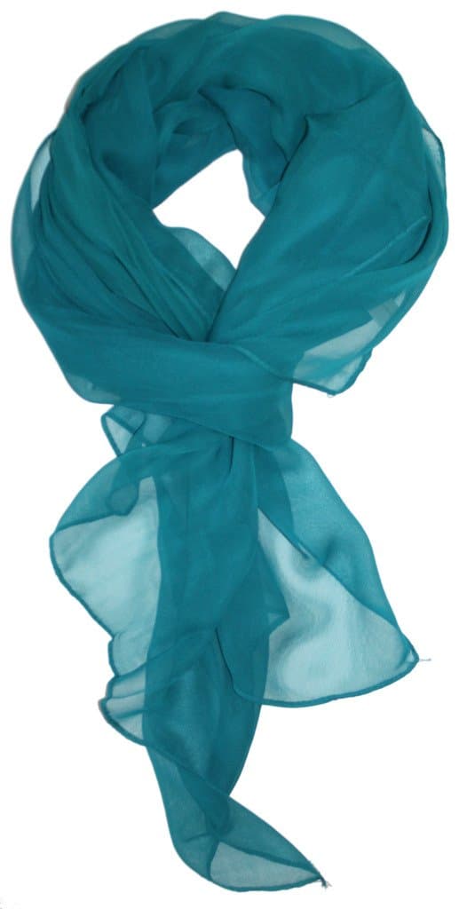Solid Color Silk Blend, Lightweight, Sheer, Modern Oblong Scarf Headscarf