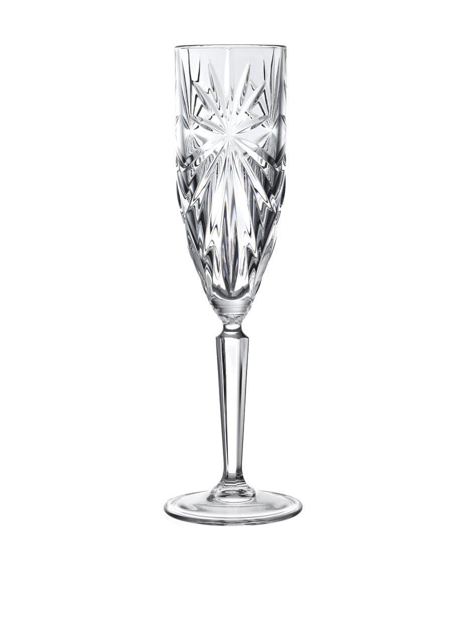 RCRFlutes Glasses 6 Pieces - Clear