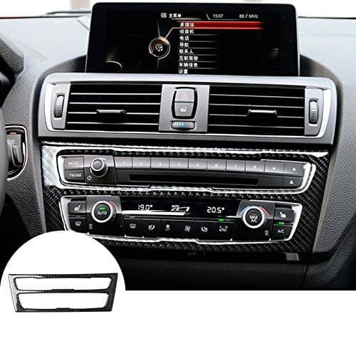 CROTRIM Carbon Fiber Console CD & AC Panel Trim Cover for BMW 1 Series F20 F21 2012-2016