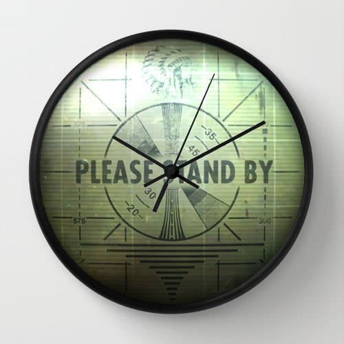 Custom Art Design Wall Decor Clock Fallout Fallout (4) Black Frames Wall Clock Modern Design Watch Wall 10" Diameter Unique Wall Clocks