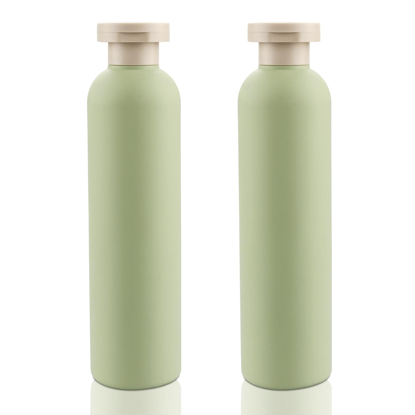 Cosywell Squeeze Bottles with Flip Cap 8.8OZ Plastic Refillable Travel Containers for Toiletries Shampoo and Conditioner Travel Bottles(8.8OZ, 2 Pack)