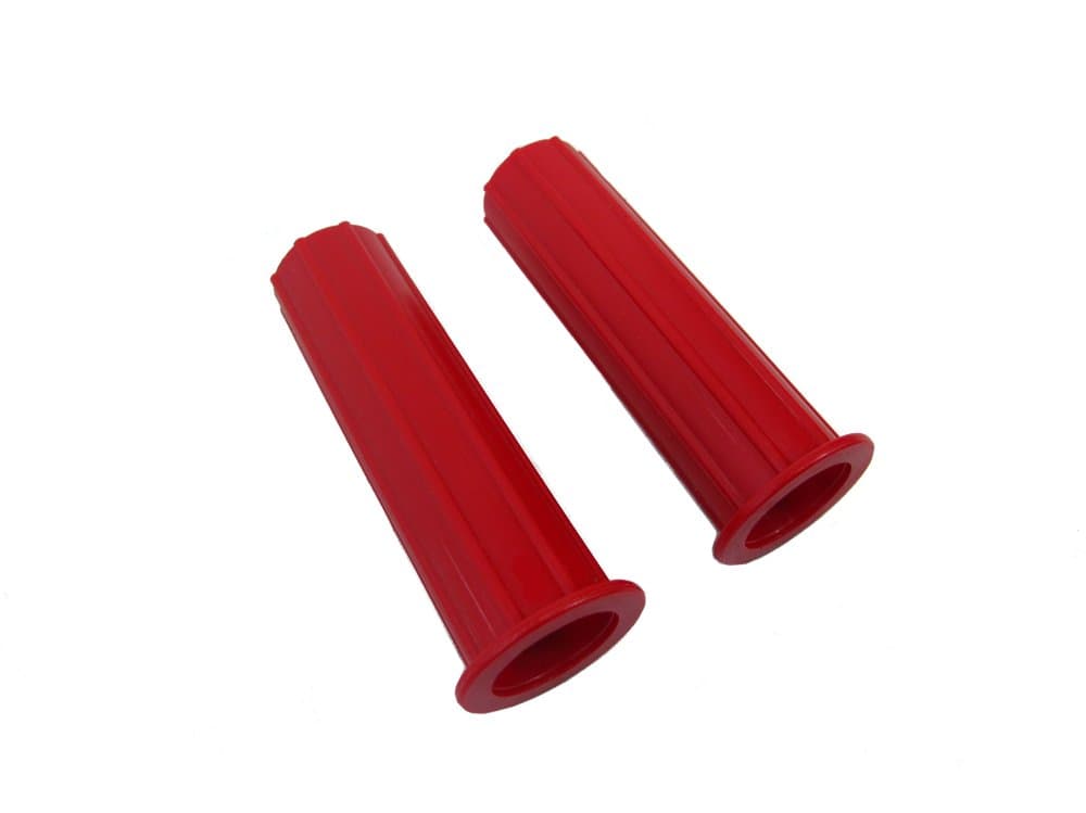 2 x WHEELBARROW HANDLE GRIPS RED 30MM MADE IN UK