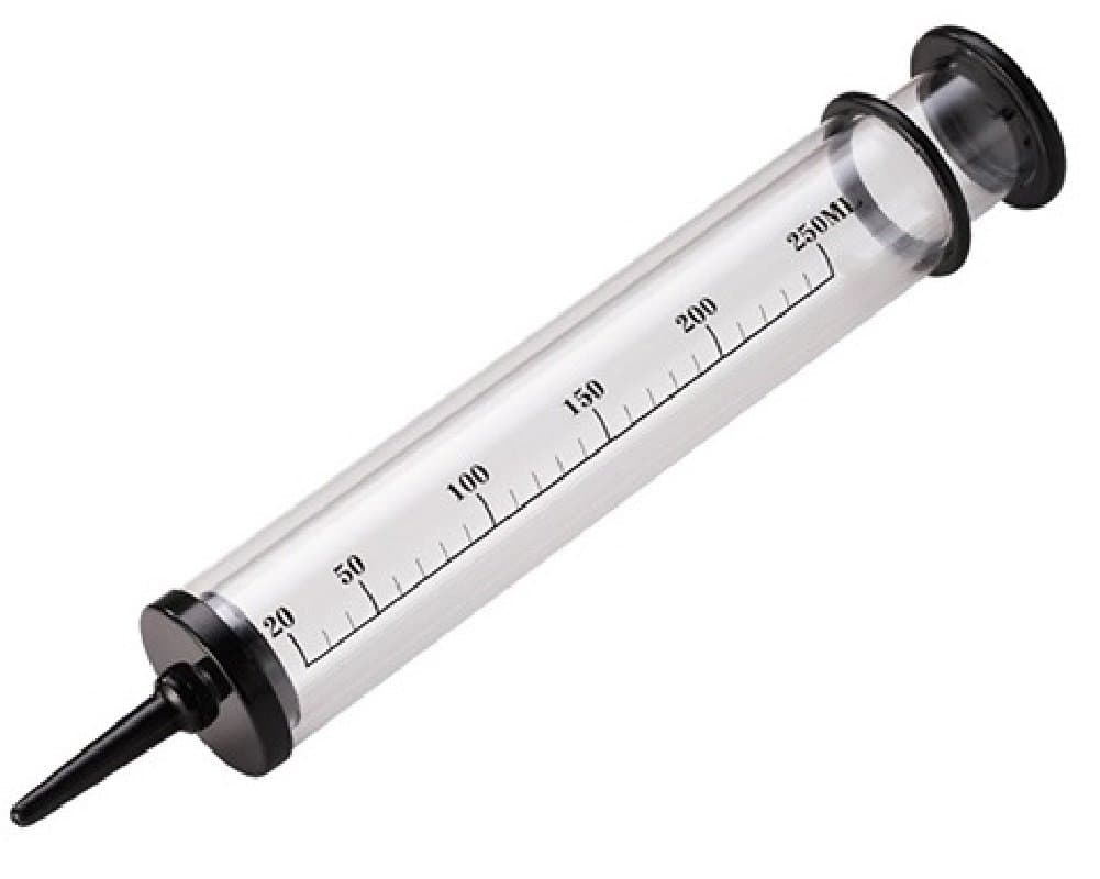 250ml Plastic Syringe Measuring Liquids Nutrient Reusable Kitchen Tool Metric