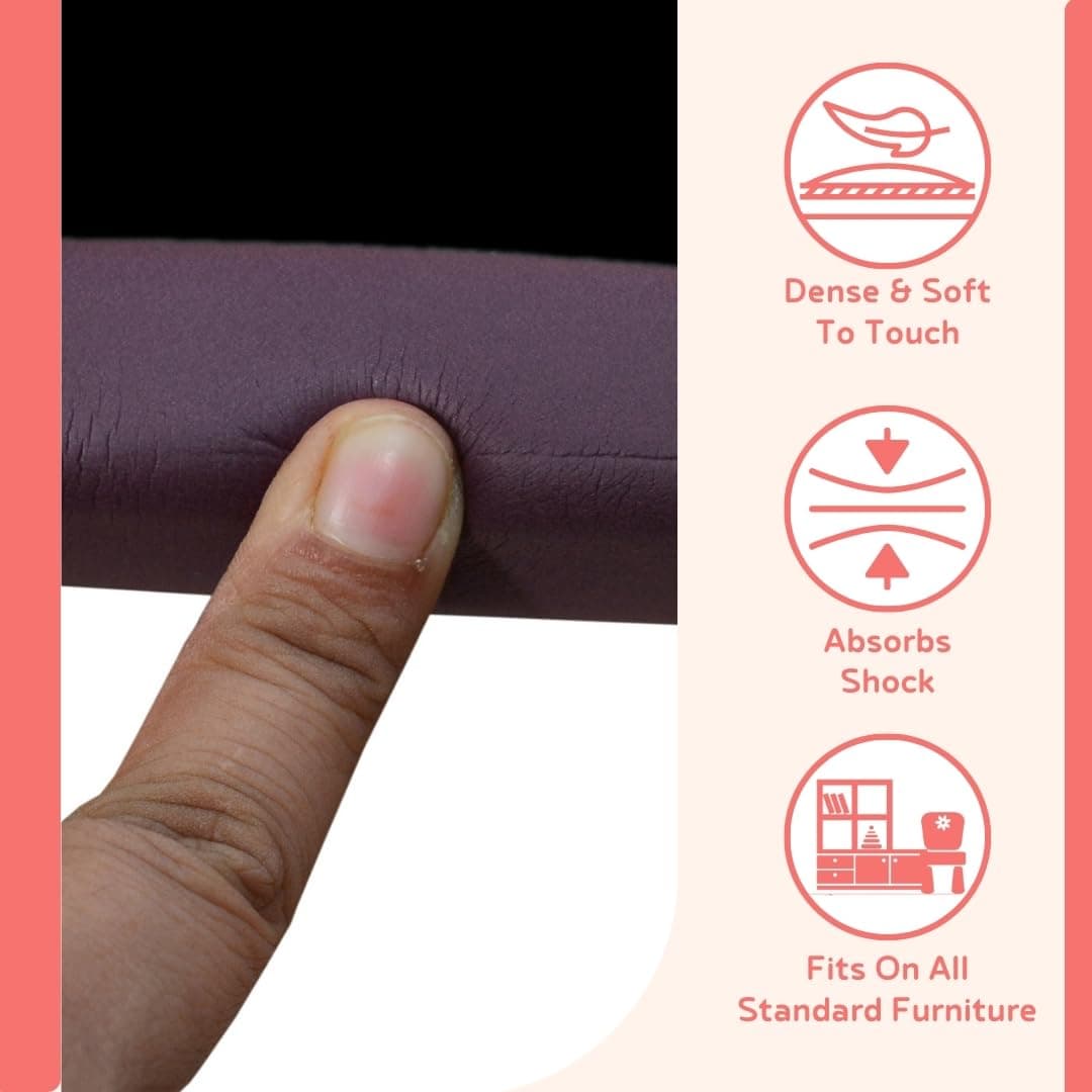 BabySafeHouse Edge Guard and Corner Protector – Extra Long 19ft (16.5ft Edge + 8 Pre-Taped Corner Guards) and Monkey Shape Door Stopper (Brown Color) for Baby Proofing & Child Safety