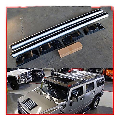 MGPRO 1 Pair Silver Aluminum Mount Onto the Rooftop Roof Rack CrossBars Top Rail Carries Luggage Carrier A0055
