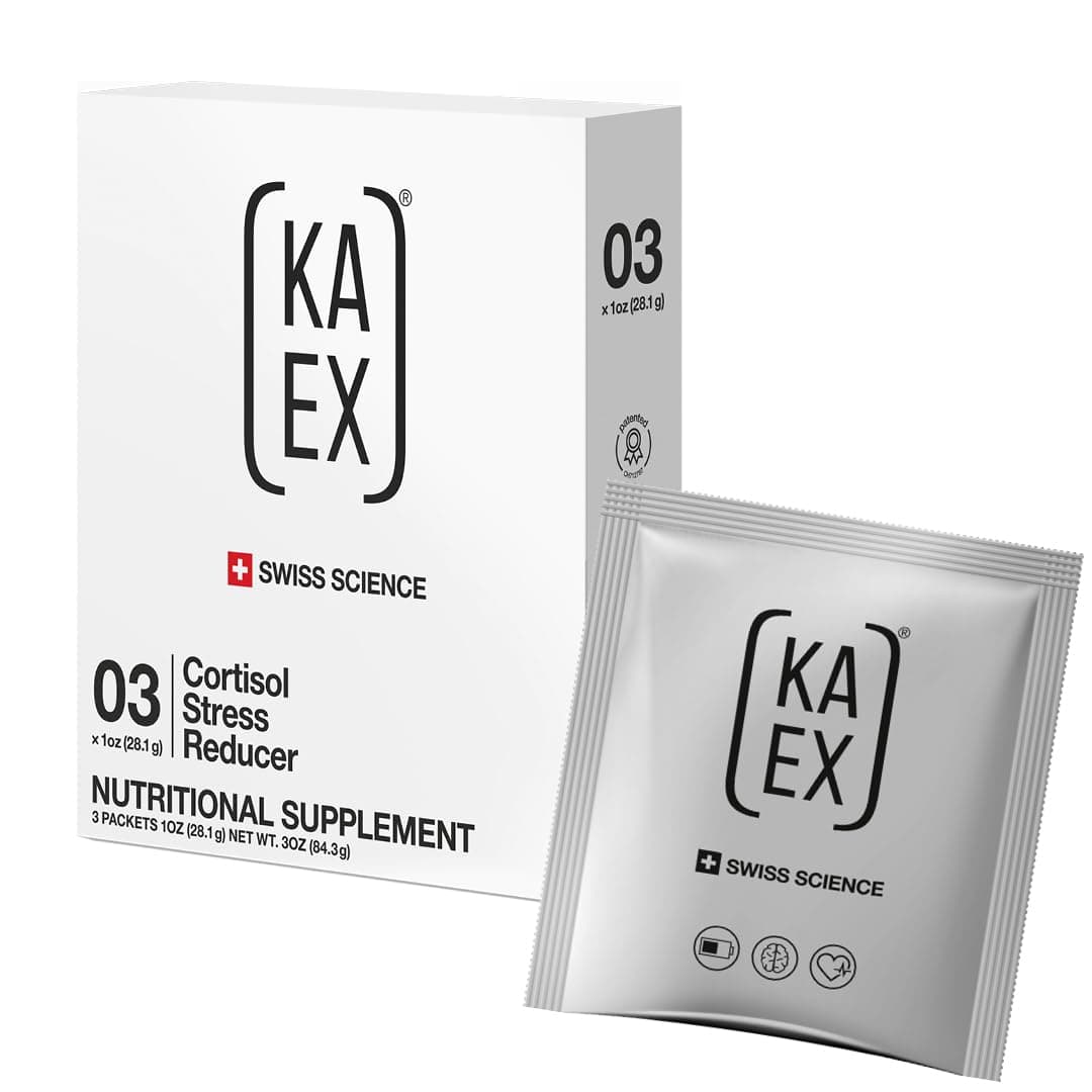 - KA EX - Cortisol Stress Reducer for Athletes | Post-Workout Recovery Gamechanger | Clinically Tested and Trusted by Thousands of Pro Athletes | Swiss Science I Vegan (3 Pack)