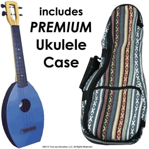 FLEA Ukulele (BLUE, Concert) + Eddy Finn"Hippie" Bag