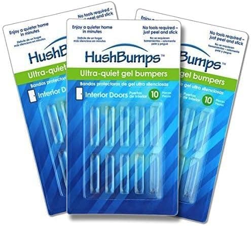 HushBumps Ultra-Quiet Bumpers for Interior Doors 3-Pack. Delivers Quieter Operation to Interior Doors. Just Peel & Stick. No Tools Required. Quiets Door Closing. 30 pcs.