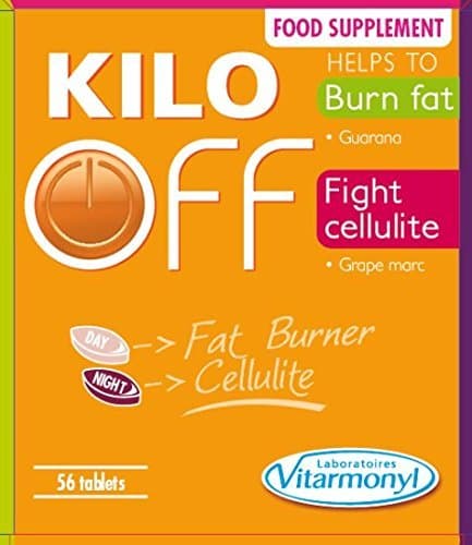 Kilo Off Fat Burner and Cellulite Fighting Tablets | 56 Tablet Pack by Kilo Off