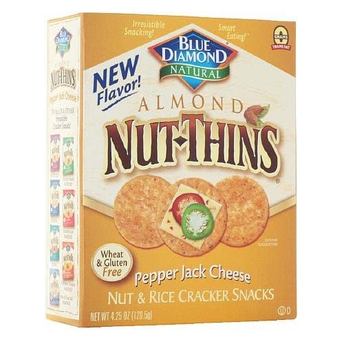 Blue Diamond Nut-Thins Almond Nut-Thins, Pepper Jack 4.25 oz (Pack of 4)
