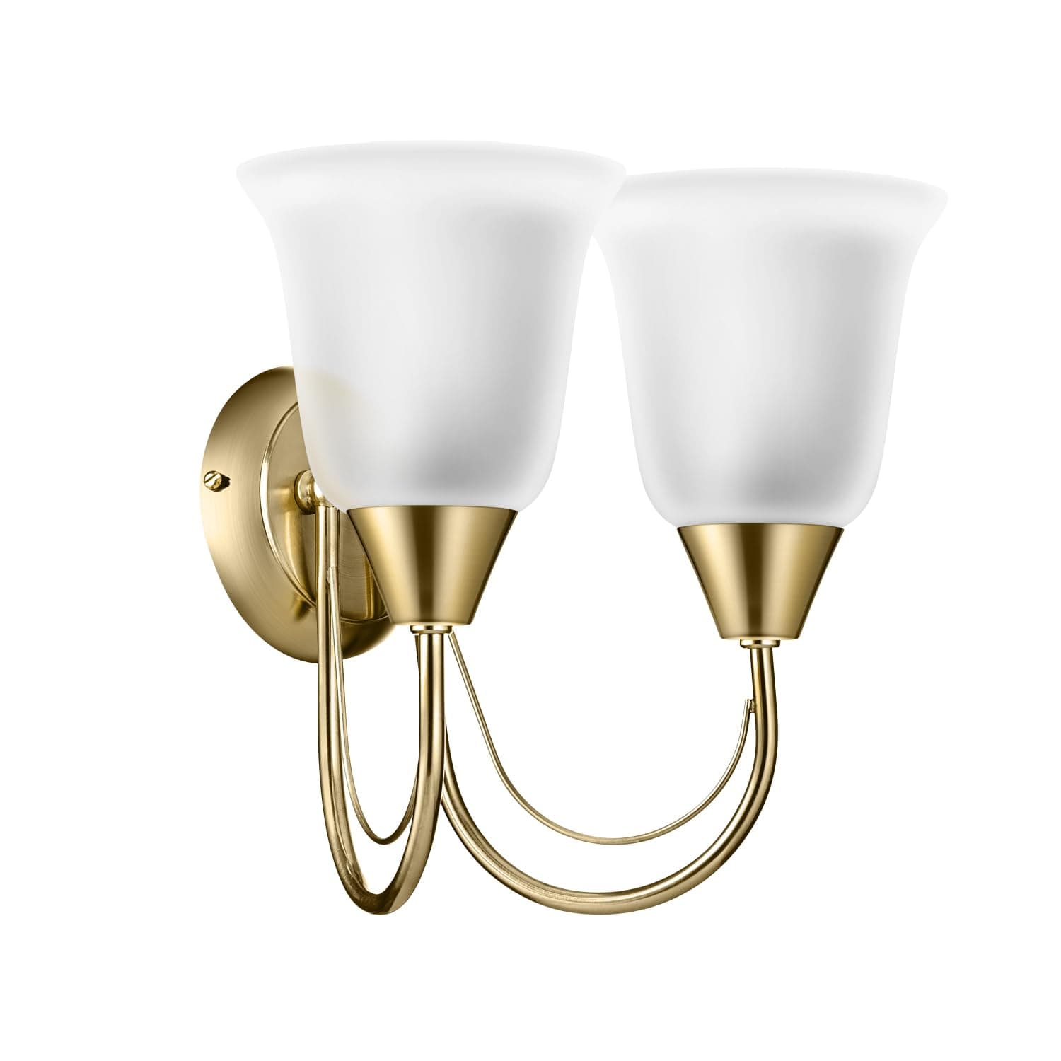 - wipro BeuHome Double Wall Light BW05 | Premium Indoor Decorative Light with Frosted Glass | Contemporary Sleek Design | Surface Mounted Classic Wall Light | E27 (2H, Brush Bronze)