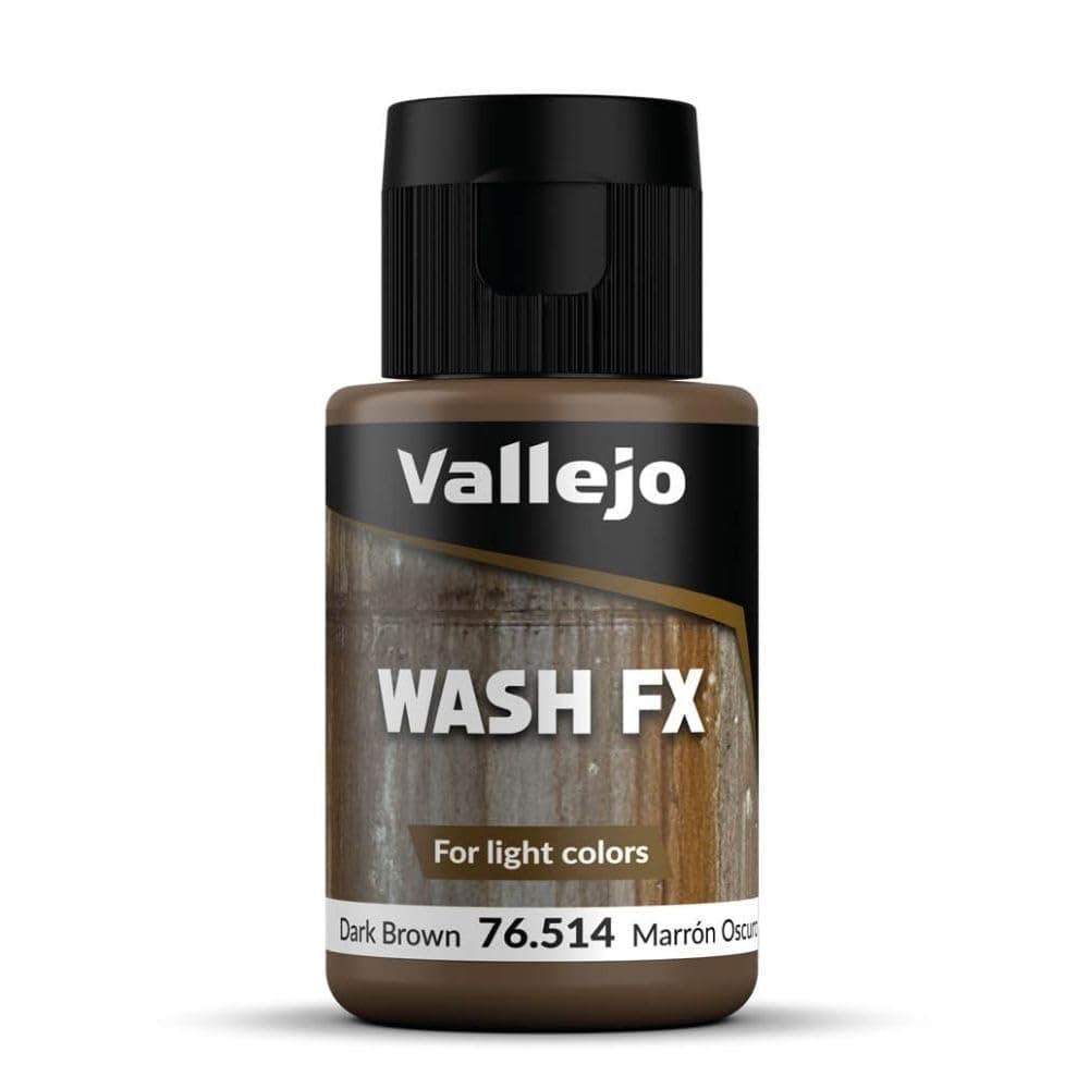 Vallejo 76.514 Model Wash Paint 35 ml, Dark Brown