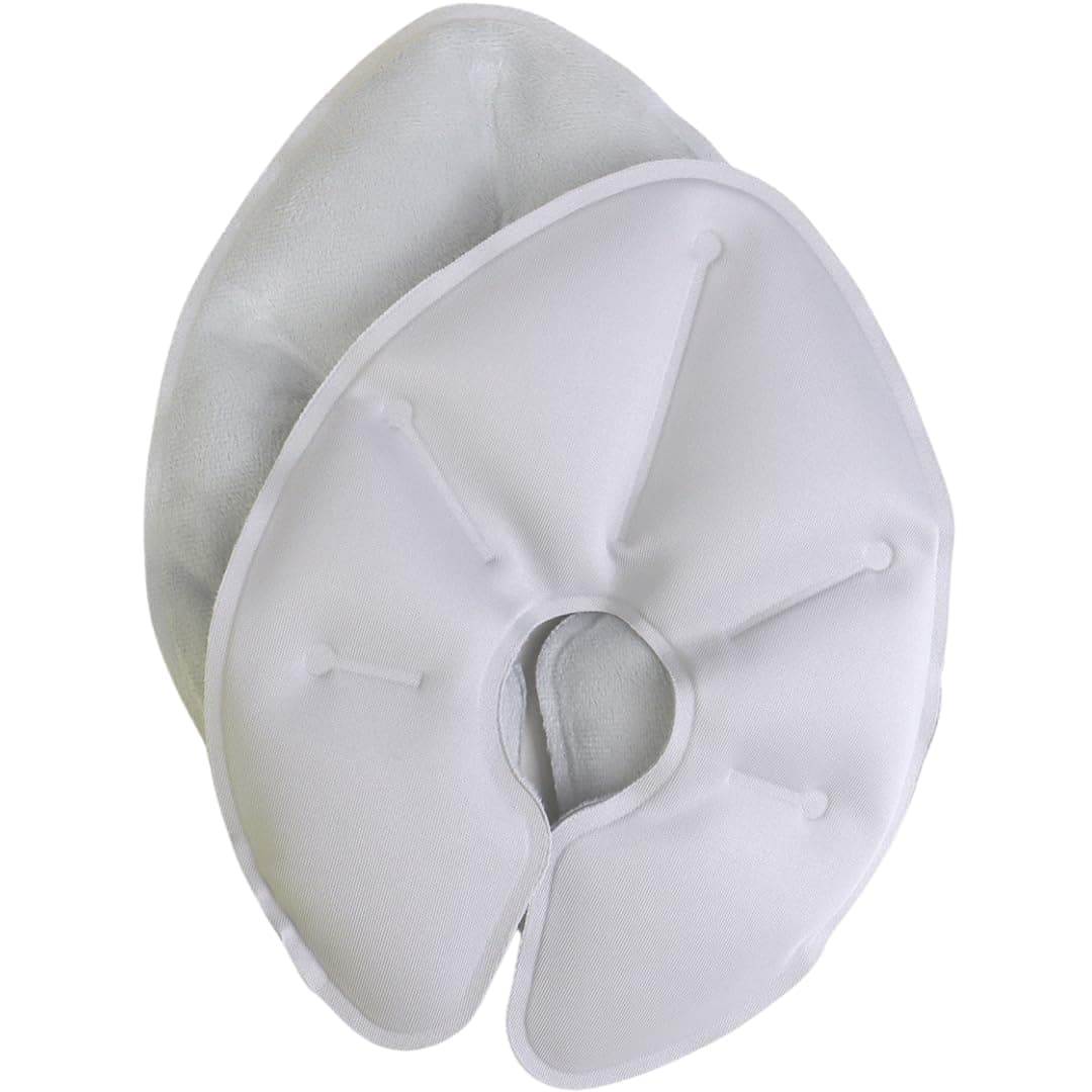 First Days Maternity - Larger Size Hot and Cold Breastfeeding Breast Therapy Packs - Reusable Warming and Cooling Pads - Soft Fabric = Cover Free - 2 Gel Pads
