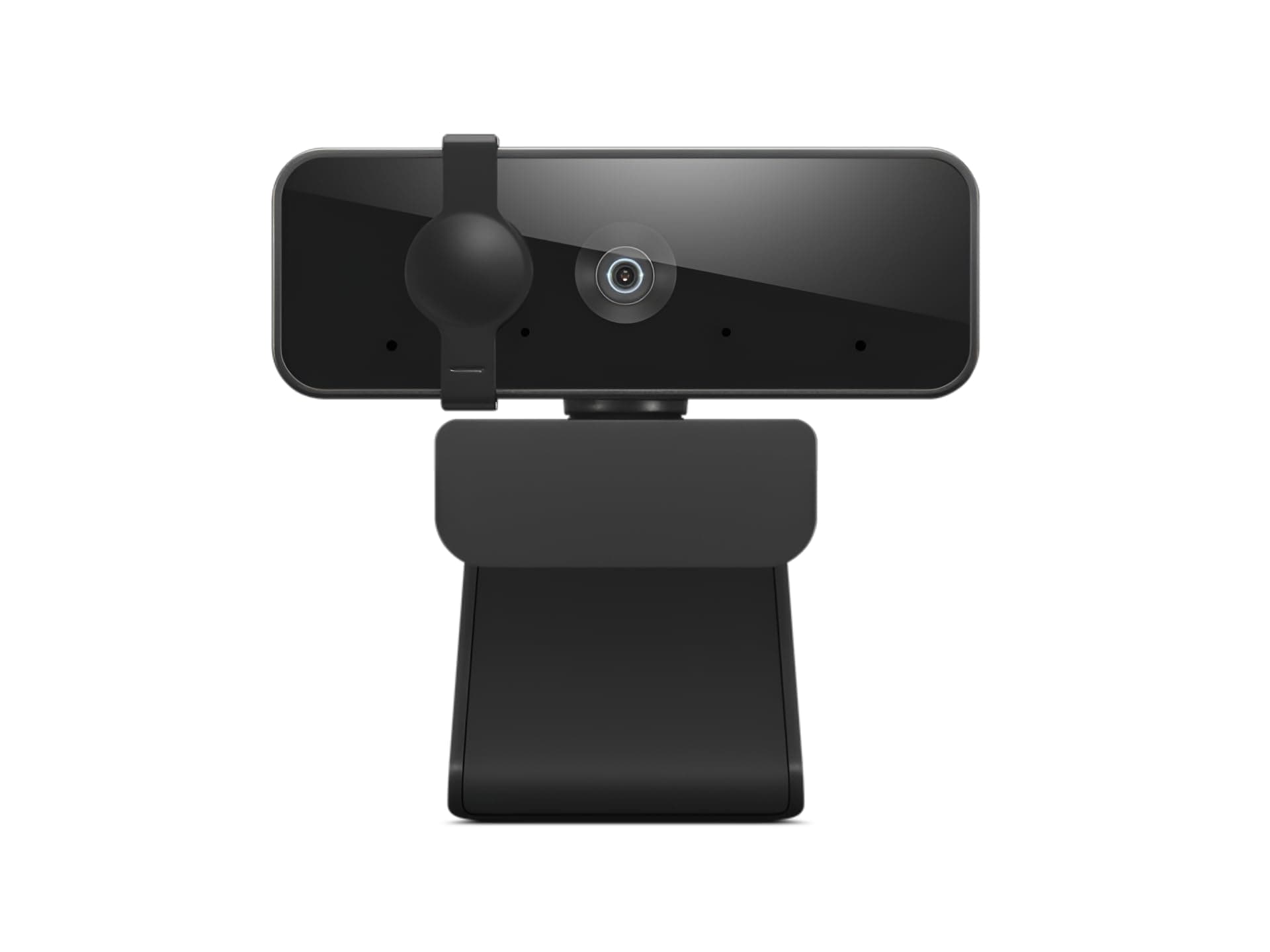 Essential Full HD 1080P Webcam, Dual Microphone, No Driver 1.8m USB 2.0, Wide-Angle, Tilt-Control, 360-Degree Rotation, Black