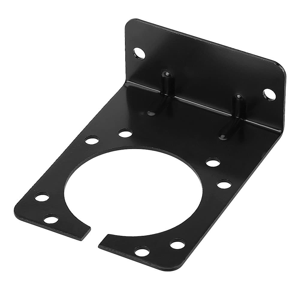 Black Corrosion Resistant Mounting Bracket, 7 Pin Trailer Connector Plug for Towing Socket Truck