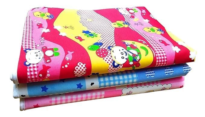 IMPRINT Cotton Infant Waterproof Quick Dry Soft Cotton Bed Protector Mattress Pads Baby Dry Sheet for New Born Babies, Small (24" x 20") (Pack of 2)