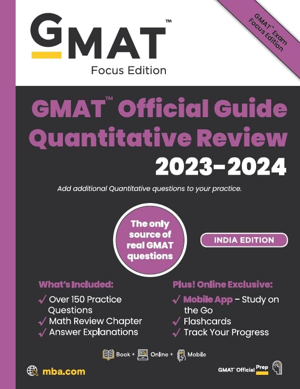 GMAT Official Guide Quantitative Review 2023-2024 Paperback – January 1, 2022