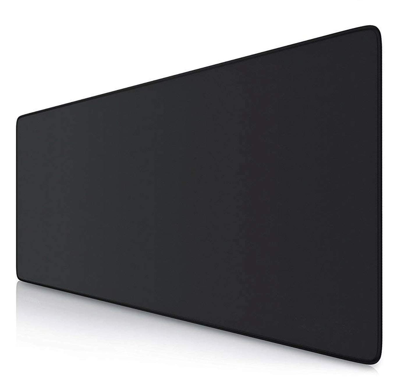 Halomy Gaming Mouse Pad - Large Desk Pad Mouse Pad with Non-Slip Natural Rubber Base, Double Weave Fabric Surface Design - Tight and Smooth, Fit Any Mouse, Keyboard and Laptop (80x30 Black)