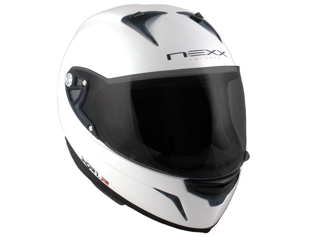 Nexx XR1R Full Face Helmet (White Shiny, Medium)