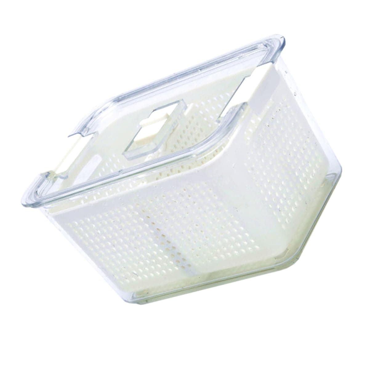 Box Refrigerator Crisper Draining Basket Food Storage Drain Bin Refrigerator Food Organizer Bin Refrigerator Organizer Bin Refrigerator Fruit Bin Seal White Breather Valve Abs
