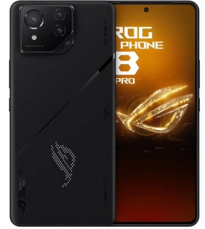 ASUS ROG Phone 8 Pro 5G Dual Physical SIM 512GB 16GB RAM Factory Unlocked (GSM Only | No CDMA – not Compatible with Verizon/Sprint) Global Version - Black