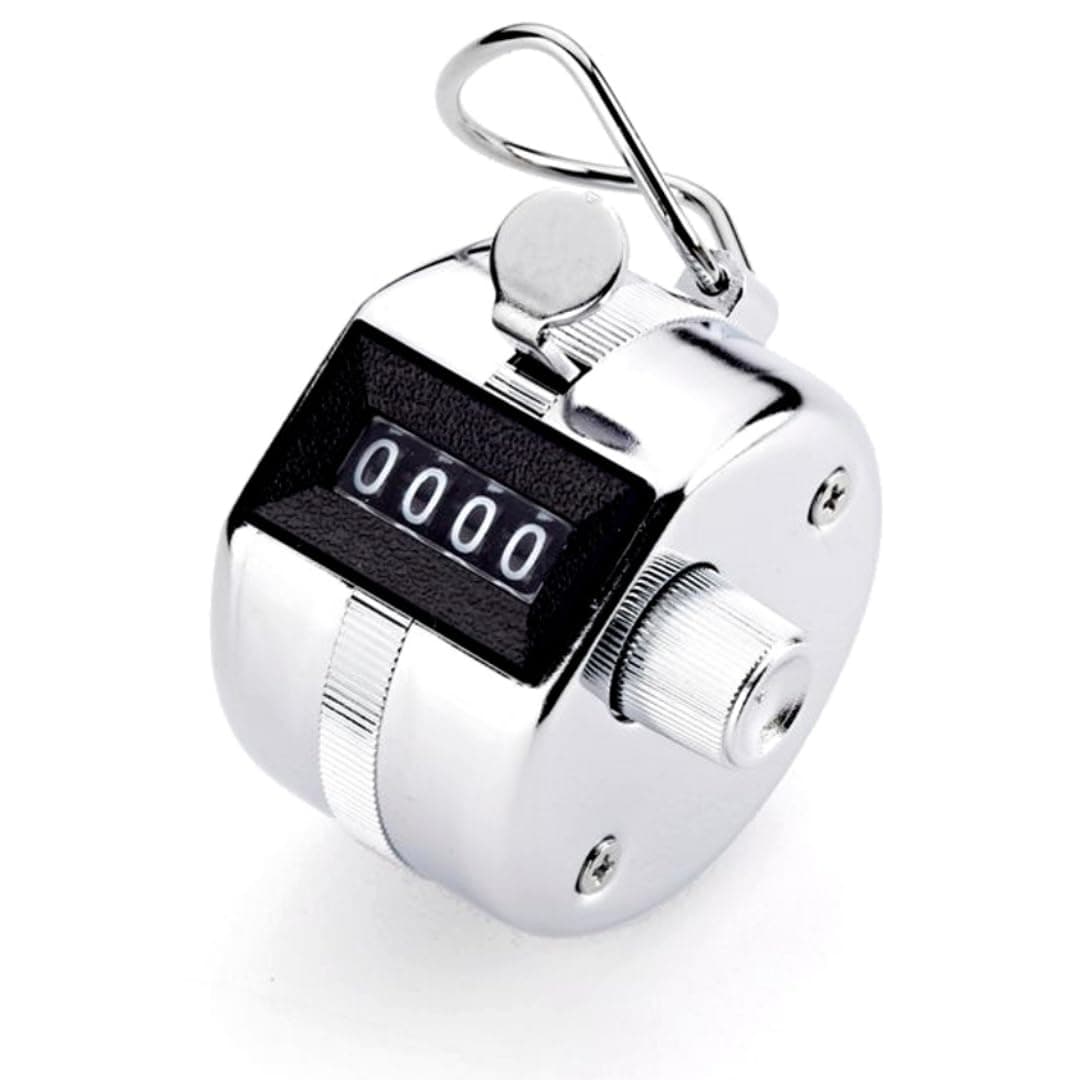 TC-04 Handheld Tally Counter, Digital Pitch Counter Clicker, Mechanical Lap Counter, Taiwan Made Heavy Duty Counter