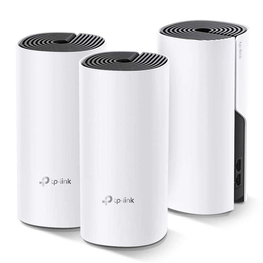 Deco Whole Home Mesh WiFi System – Up to 5,500 Sq.ft. Coverage, WiFi Router/Extender Replacement, Gigabit Ports, Seamless Roaming, Parental Controls, Works with Alexa(Deco M4 3-Pack)