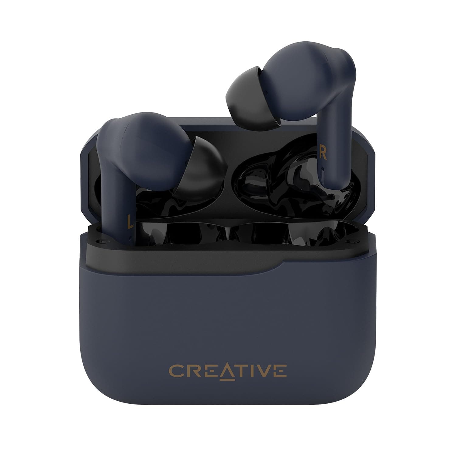 Zen Air Plus Lightweight True Wireless in-Ears with Bluetooth LE Audio, Hybrid Active Noise Cancellation, Ambient Mode, Up to 32 Hours Total Playtime, 6 Mics with ENC Technology (Dark Blue)