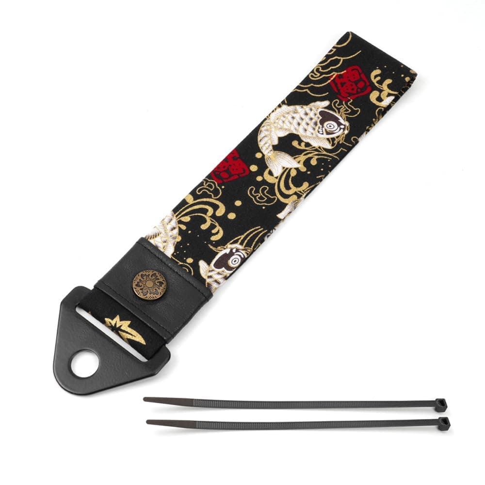Car Front Bumper Tow Strap(Fishes Black)
