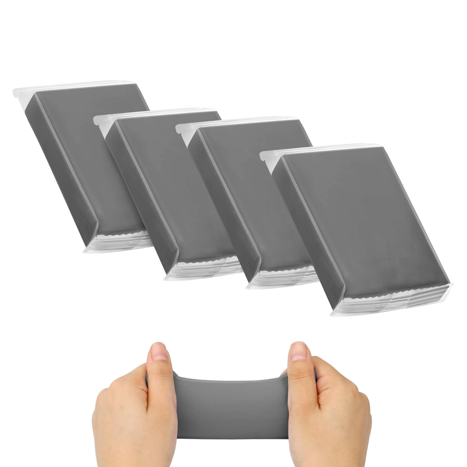 Car Clay Bar 4 Pack 400g, Premium Grade No Scratch Magic Clay Bars Detailing Cleaner Kit Glass Deatil Cleaning with Washing and Adsorption Capacity for Auto SUV,RV,Truck