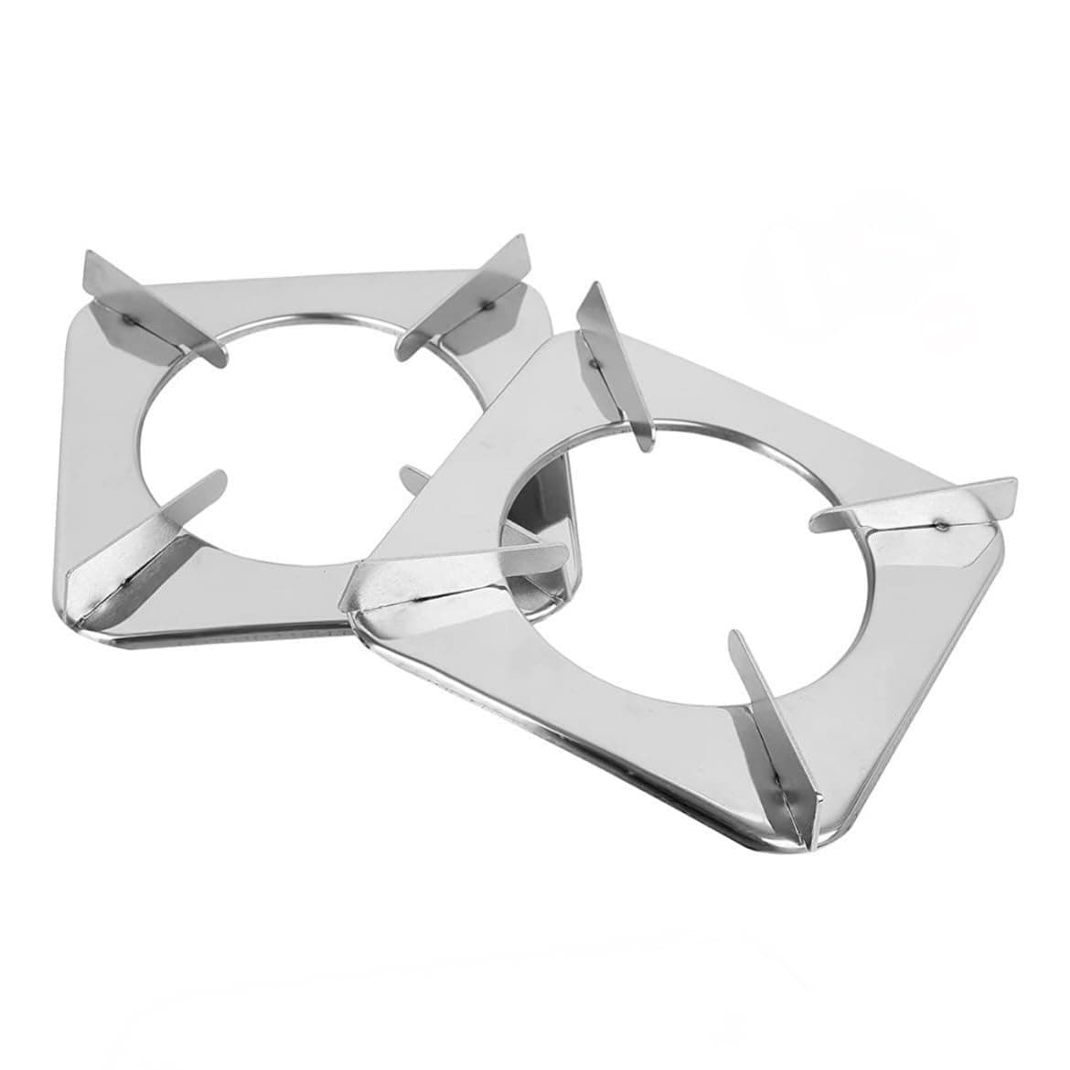Stainless Steel Square Pan Support/LPG Stand/Stove Stand - LPG Gas Stove Parts, Silver (1)