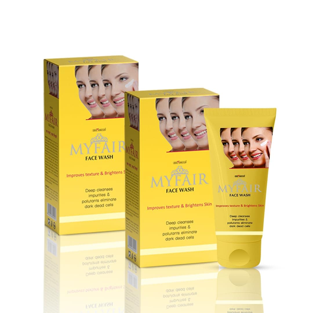 Fairness Facewash Dark Dead Cell Removal Deep Cleansing & Brightening Removes Dirt, Oil & Impurities Gentle & Hydrating formula Facewash for All Skin Types (60gm) - Pack of 02
