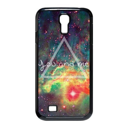 MeowStore Universe Fire Nebula You and Me Triangle Phone Case For Samsung Galaxy S4 I9500 Black