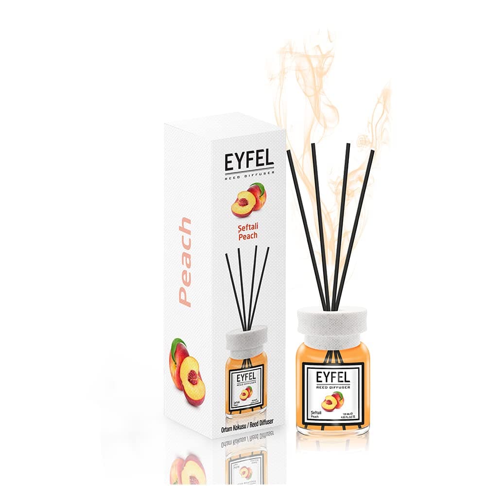 Eyfel Reed Diffuser Peach Perfume Aroma Home Fragrance- 120ml