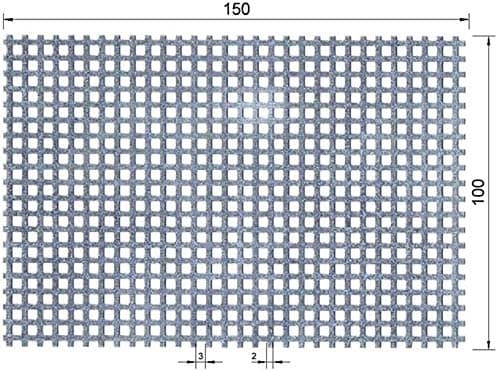Perforated Metal Sheet 100 x 150 x 0,5 mm - Galvanized (2 pcs)