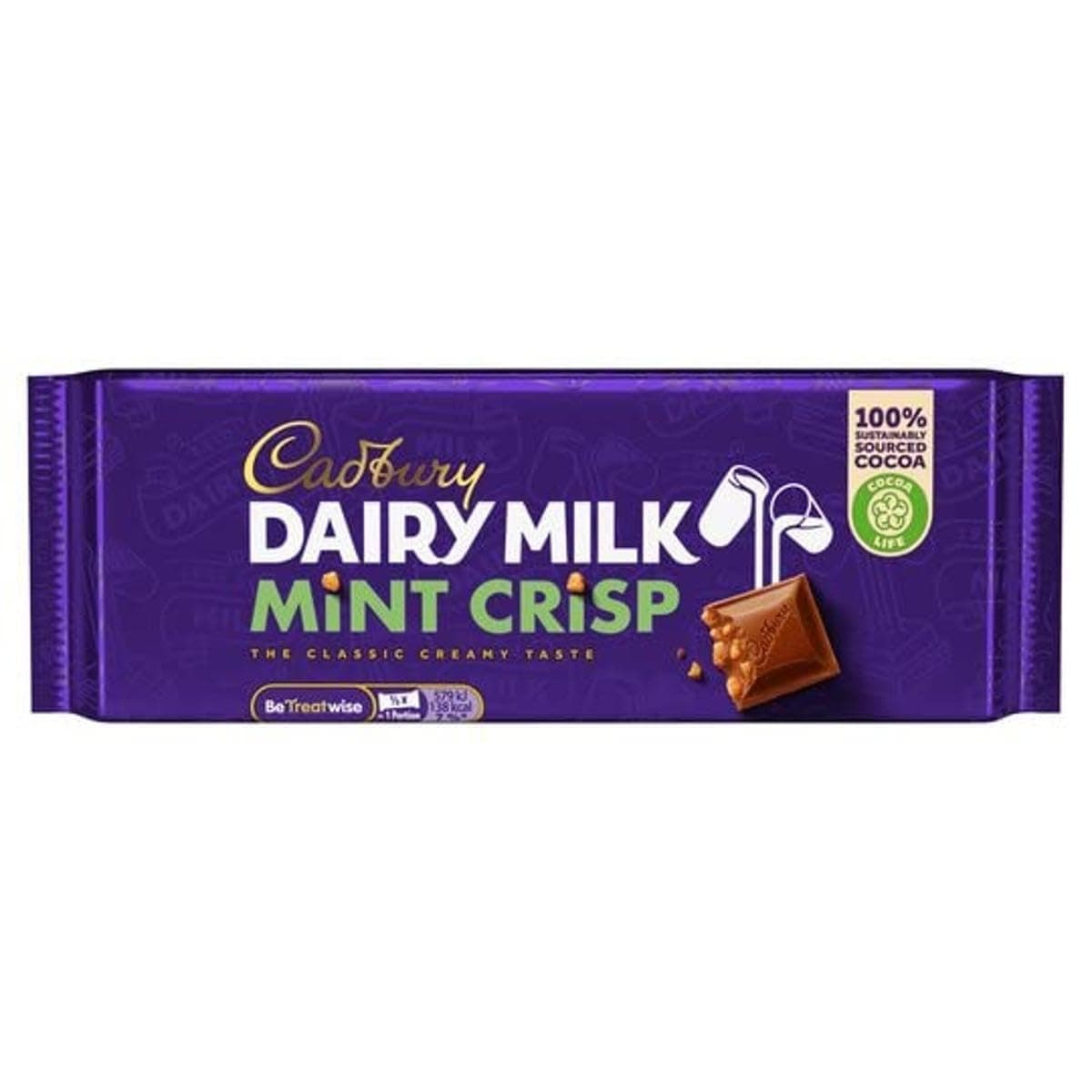 Dairy Milk Mint Crisp Bar, 54 g