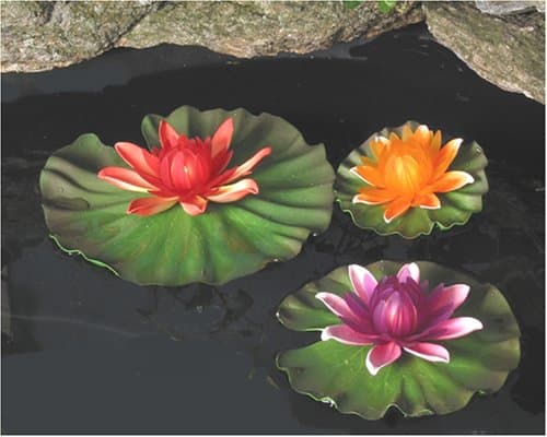 KFK Floating Lily Lights - Orange, Lavender & Red